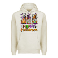 Oatmeal Heather Happy Halloween Gnomes Premium Hoodie - texasbilliewilder
