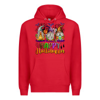 Red Happy Halloween Gnomes Premium Hoodie - texasbilliewilder