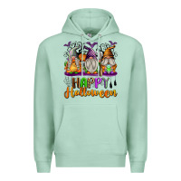 Seafoam Happy Halloween Gnomes Premium Hoodie - texasbilliewilder