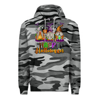 Slate Camo Happy Halloween Gnomes Premium Hoodie - texasbilliewilder
