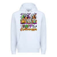 White Happy Halloween Gnomes Premium Hoodie - texasbilliewilder