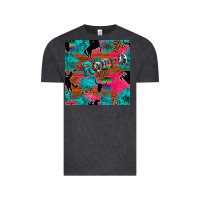 Vintage Black western rodeo seamless Vintage Tee - Artiststas