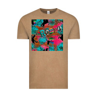 Vintage Coffee western rodeo seamless Vintage Tee - Artiststas