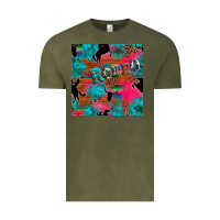 Vintage Olive western rodeo seamless Vintage Tee - Artiststas