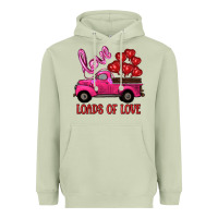 Matcha valentine's day loads of love turck with balloons Heavyweight Hoodie - RanaPortraitStore