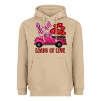 Mushroom valentine's day loads of love turck with balloons Heavyweight Hoodie - RanaPortraitStore