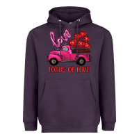 Plum valentine's day loads of love turck with balloons Heavyweight Hoodie - RanaPortraitStore