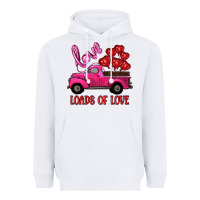 White valentine's day loads of love turck with balloons Heavyweight Hoodie - RanaPortraitStore