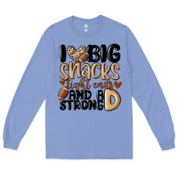 Colony Blue i love big sacks tight ends and a strong d Long Sleeve Tee - MaliasSmallBusiness