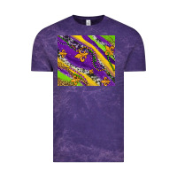 Cloud Purple mardi gras fleur delis leopard and cowhide Vintage Tee - AdoDesignShop