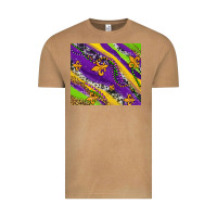 Vintage Camel mardi gras fleur delis leopard and cowhide Vintage Tee - AdoDesignShop
