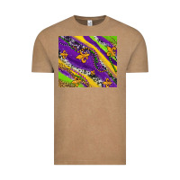 Mardi Gras Fleur Delis Leopard And Cowhide Vintage Tee | Teevron