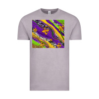 Vintage Zinc mardi gras fleur delis leopard and cowhide Vintage Tee - AdoDesignShop