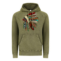 Vintage Olive christmas indian headdress Vintage Hoodie - JahusDesignShop