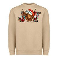 Joy Christmas Shaggy Cow Heavyweight Sweatshirt | Teevron