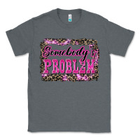 Charcoal Heather Western Somebody's Problem Classic Tee - LillyAllenDesigns