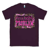 Plum Western Somebody's Problem Classic Tee - LillyAllenDesigns