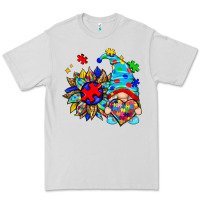 Autism Sunflower Gnome Premium Tee | Teevron