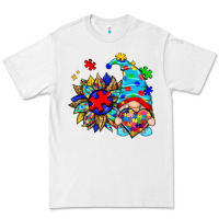 White autism sunflower gnome Premium Tee - Zillion Design Studio
