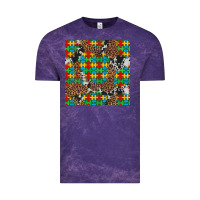 Cloud Purple western autism seamless pattern Vintage Tee - Artiststas