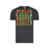 Vintage Black western autism seamless pattern Vintage Tee - Artiststas