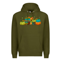 Army Green hello fall Premium Hoodie - JahusDesignShop