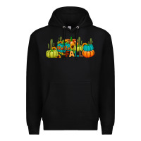 Black hello fall Premium Hoodie - JahusDesignShop