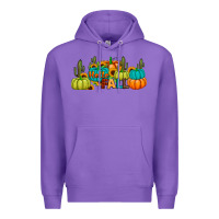 Purple hello fall Premium Hoodie - JahusDesignShop