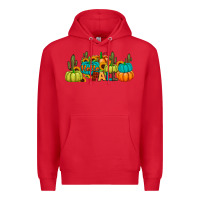 Red hello fall Premium Hoodie - JahusDesignShop
