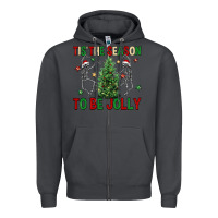 Smoke Tis' the season to be Jolly Zipper Hoodie - NancyCooperArtShop