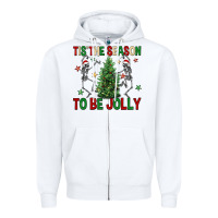Tis' The Season To Be Jolly Zipper Hoodie | Teevron