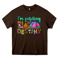 Chocolate Brown i'm fulfilling my destiny Heavy Core Tee - Zillion Design Studio
