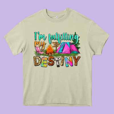 I'm Fulfilling My Destiny Heavy Core Tee Designed By Zillion Design Studio