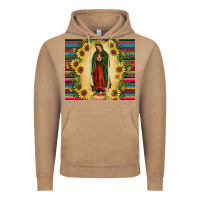 Vintage Coffee our lady of guadalupe Vintage Hoodie - JahusDesignShop