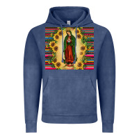 Vintage Denim our lady of guadalupe Vintage Hoodie - JahusDesignShop