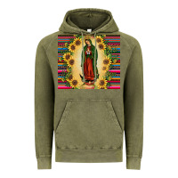 Vintage Olive our lady of guadalupe Vintage Hoodie - JahusDesignShop