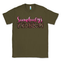 Army Green Western Somebody's Problem Classic Tee - LillyAllenDesigns
