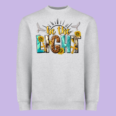 Be The Light Heavyweight Sweatshirt Designed By Nancycooperartshop