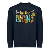 Navy be the light Heavyweight Sweatshirt - NancyCooperArtShop