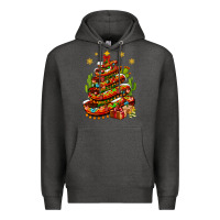 Charcoal Heather Christmas Feliz Navidad sombrero tree Premium Hoodie - NancyCooperArtShop