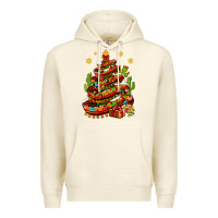 Sandshell Christmas Feliz Navidad sombrero tree Premium Hoodie - NancyCooperArtShop