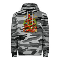 Slate Camo Christmas Feliz Navidad sombrero tree Premium Hoodie - NancyCooperArtShop