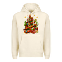 Tofu Christmas Feliz Navidad sombrero tree Premium Hoodie - NancyCooperArtShop