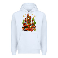 White Christmas Feliz Navidad sombrero tree Premium Hoodie - NancyCooperArtShop
