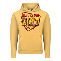 Vintage Mustard rub some dirt on it softball Vintage Hoodie - Jasminsmagicworld
