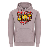 Vintage Zinc rub some dirt on it softball Vintage Hoodie - Jasminsmagicworld