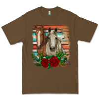 Cacao horses with roses Premium Tee - RanaPortraitStore