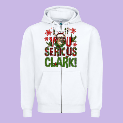 You Serious Clark Deer Zipper Hoodie Designed By Nancycooperartshop