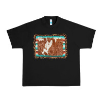 Black leopard serape cowhide  leather background Urban Heavy Tee - AdoDesignShop