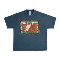 Midnight Navy leopard serape cowhide  leather background Urban Heavy Tee - AdoDesignShop